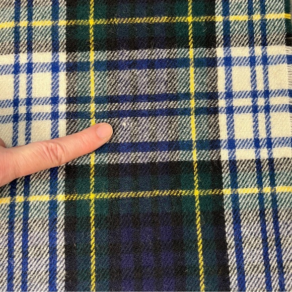 Clan Gordon Tartan Wool Scarf Highland Home Industries Vintage Wool Scotland - Picture 7 of 7